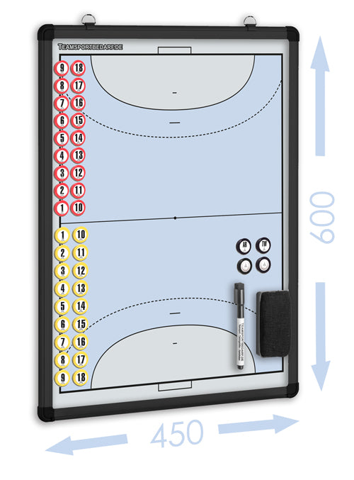 Dubbelzijdig magneetbord Futsal blauw (PRE ORDER)