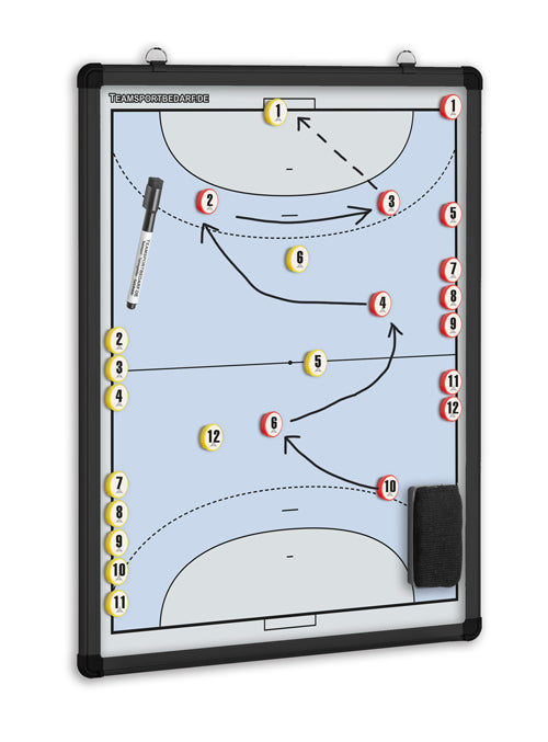 Dubbelzijdig magneetbord Futsal blauw (PRE ORDER)