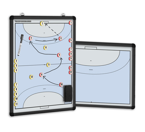 Dubbelzijdig magneetbord Futsal blauw (PRE ORDER)